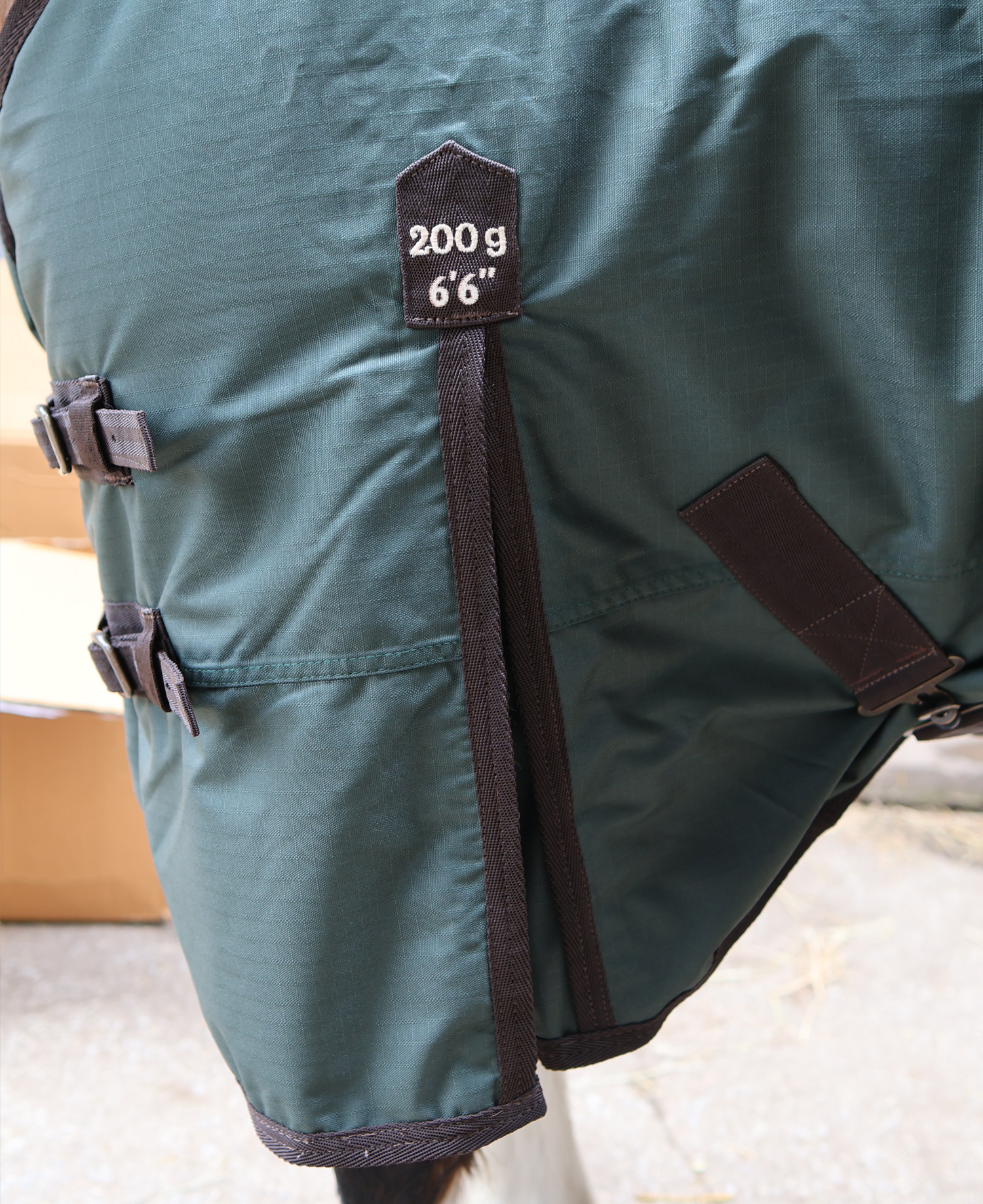 Perf 200g Standard Neck Turnout Rug - Dark Green - Image 6