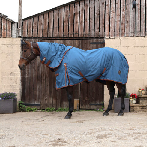 Perf 50g Detachable Neck Turnout Rug - Deep Blue