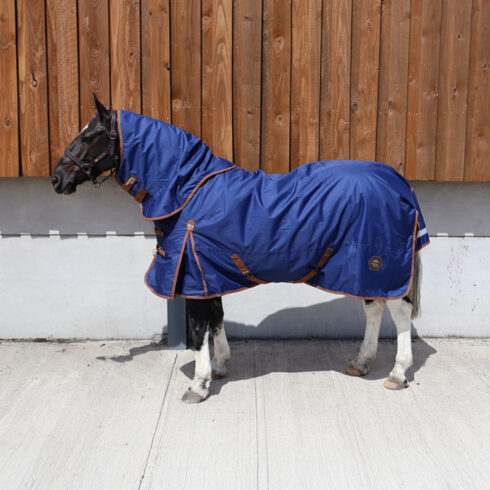 Perf 100g Detachable Neck Turnout Rug - True Navy