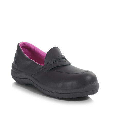 Riana Leather Ladies Slip-On Shoe