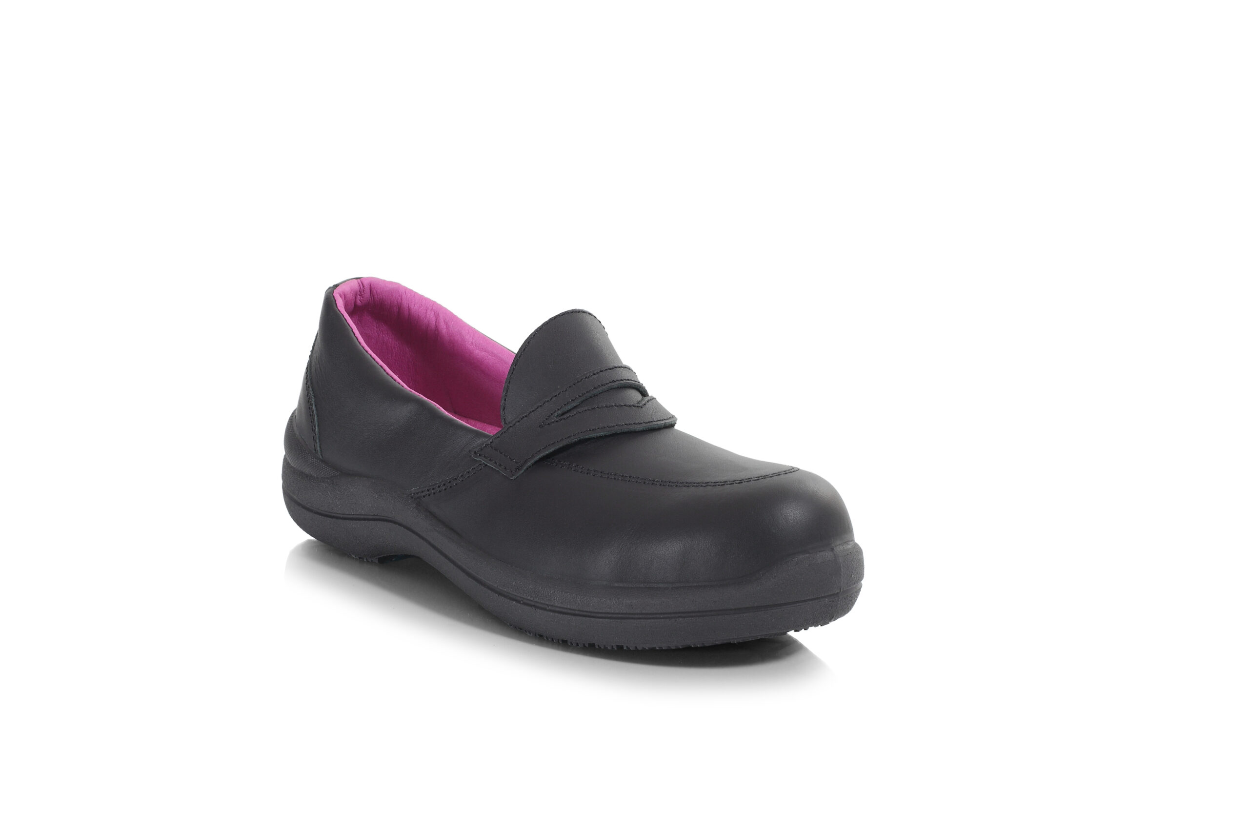Riana Leather Ladies Slip-On Shoe