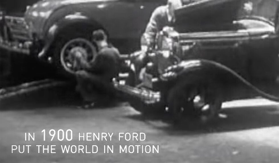In 1900 Henery Ford put the world in motion