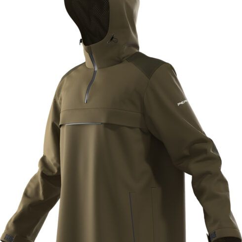 Tempest Premium Waterproof Breathable Over-Head Jacket - Green