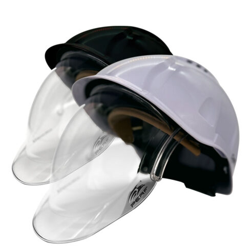 Hydroshield safety helmet c/w integrated Faceshield-Wheel Ratchet- Vented